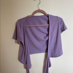 Purple Wrap Top